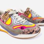 Gucci Ultrapace Ace Snake Leather Distressed Suede 592348 Women Sneakers… Photo 10