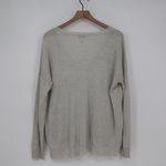 Joie  V Neck Metallic Knit Sweater Long Sleeve Casual Pullover Size L Photo 9