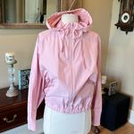 Scuba Neck Windbreaker Hooded Zip Pastel Pink Size undefined Photo 6