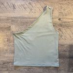 EXPRESS Body contour one shoulder tank top - Sage Green - Small, NWT Photo 0
