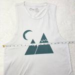 Zyia  Active White‎ Mountain Moon Graphic Tank Top Size L Photo 4