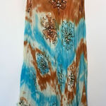 True Rock Tie Dye Embellished Asymmetric Hem Boho Summer Dress Multi OSFM NWOT Blue Size undefined Photo 0
