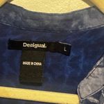 Desigual  blouse blues with extra buttons and embroidery size l Photo 2