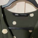 ZARA  Polka Dot V-Neck Dress Photo 3