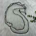 Vintage Les Bernard Inc. long Necklace Silver Photo 3