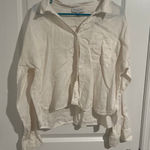 Michael Stars White Button Down Shirt – Size Large Photo 0