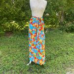 Vintage 1970s Hilo Hatties Full Length Red Hibiscus Print Sarong Multi Use OS Size undefined Photo 5