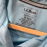 L.L. Bean Size M Slightly Fit Stretch Turquoise Blue Short Sleeve Polo Shirt Size M Photo 8