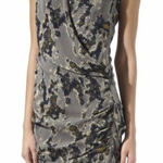 IRO  Shana Silk Wrap Ruched Dress‎ 3 boho whimsical vacation holiday workwear Photo 0