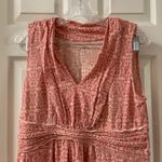 Loft  Coral/Pink Printed Sleeveless Blouse Medium Photo 1