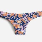 J.Crew New Floral Curved Waist Cheeky Bikini Swim Bathing Suit Bottom Size 2X Photo 0