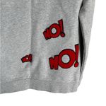 Mira Mikati Saying Popart Gray Sweatshirt Small Made in Portugal Photo 5