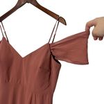 Birdy Grey  Devin Convertible Maxi Bridesmaid Dress Desert Rose Chiffon Size M Photo 4