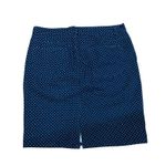 Lauren Jeans Company Polka Dot Pencil Skirt Classic Career Navy 12 Blue Photo 3