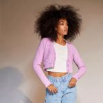 Urban Outfitters Dina Cardigan NWOT Size XS - Violet Photo 2