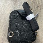 Lauren Conrad Black Tweed Textured Sling Crossbody/Mini Backpack Photo 2