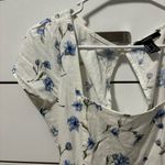 Forever 21 White & Blue Floral Mini Dress Photo 3