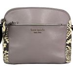 Kate Spade NY Louise Python Embossed Taupe Crossbody Purse Photo 10