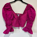 Urban Outfitters  Pink Smocked Top - Size Small - Cute! Photo 0
