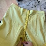 Theory Lime Bright Linen Blend Pull On Pants Size 12 Photo 8