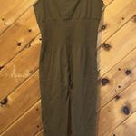 Brown ribbed shapewear bodysuit with tank top and long pants Size L Photo 4