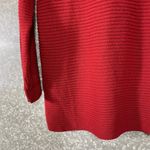 Missguided Asos Red Ribbed V-Neck Oversized Sweater Dress - Size Medium (US 8) Photo 2