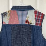 Koret City Blues Vintage Patchwork Vest(Size Large) Blue Photo 6