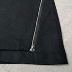 Gap Asymmetrical Zip Front Black Wool Mini Skirt 14 Nwt Photo 5