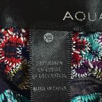 AQUA Off-The-Shoulder Floral Embroidered Colorful Top/Shirt on Navy Base XS Photo 6