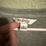 Wildfox  Heather Gray V-Neck Sweatshirt Photo 1