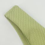 Monday Swimwear Womens Ribbed Cheeky Mid Rise Byron Bikini Bottoms S Olive Green Photo 3