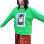 ZGY DENIM Zee Oversized Sweatshirt in Electric Green Size XS New with Tag Photo 0