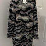 Chico's ’s Zebra Shine Jovi Cardigan Gray Photo 2