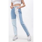 PacSun  Eco Hopper Patch Mom Jeans Women Size 27‎ Boho Retro Patchwork Trendy Photo 4