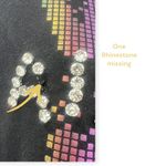 Alexander Wang  | M | Womens T-shirt Top Logo Rhinestone Embellished Designer Photo 3