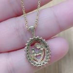 Zales Mother Child Yellow Gold 10k pendant Diamond 1/7TW PENDANT ONLY Photo 2
