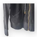 Y2K: new Kritik Nola Terry Juicy Zipper Kangaroo Pocket Hoodie Black L Size L Photo 4