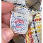 Vintage Mardi Modes Union Made 70s Plaid Cotton Split Photo 4