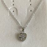 Silver heart and cross necklace Photo 4