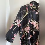 Tommy Bahama Silk Floral Tropical Pineapple Long Kimono Robe S *Missing Belt* Photo 3