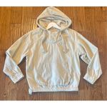 American Eagle  cream cotton hooded pullover sweater size xs Photo 2
