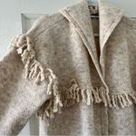 Wit & Wisdom Fringe Yoke Cardigan in Heather Oatmeal Size Large NWT Photo 2