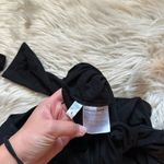 Reformation Elisa Wrap Dress In Black Photo 6