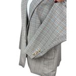 Loft NEW 16 Plaid Check Blazer Jacket Brown Blue Single Button Lined Workwear Photo 7