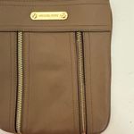 Michael Kors MICHAEL  Moxley Crossbody Moto Bag Small Khaki Tan Leather Photo 4