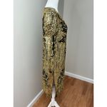 Vintage Nandans Silk Beaded Gold Retro Dress Photo 1