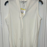 Kasper ‎ White Tie Front Tank size MP NWT Photo 0