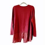 LOGO By Lori Goldstein LOGO Lori Goldstein Size XL Dark Red Cardigan Sweater Fly Away Lagenlook Fall Photo 1
