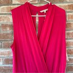 Trina Turk NWT Gracie Knit Dress Fuschia Hot Pink Women’s Large Keyhole Back Photo 2