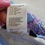 Carmen Marc Valvo  Floral V-Neck Swim Cover-Up Dress L Purple Blue Boho Resortwea Photo 7